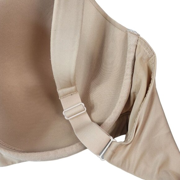 Cacique Comfort Bliss Lightly Lined Max Coverage Bra Tan 38F Underwire Wide Adj - Picture 6 of 14
